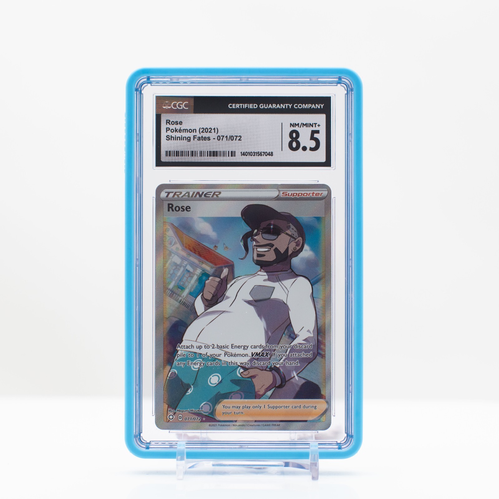 Pokemon Rose #71 Holo Shining Fates 2021 Full Art CGC 8.5 NM