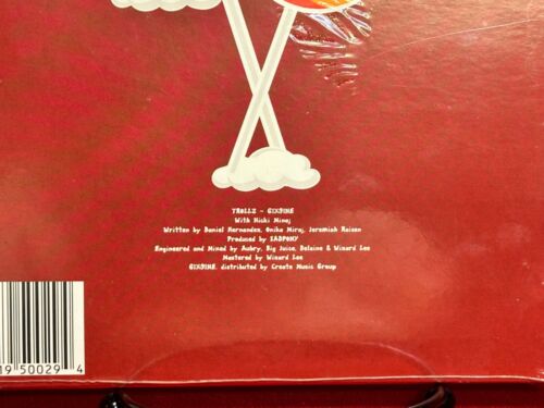 6ix9ine Nicki Minaj ‘Trollz’ 7 inch Vinyl White & Blue Splatter ~ 1 of 600 Made! - Picture 3 of 4