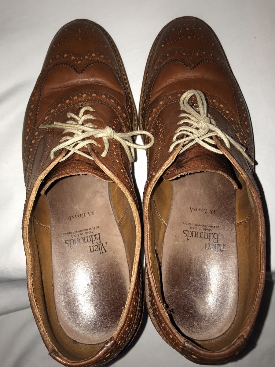 Allen Edmonds McTavish Wingtip Brown Men US Size 8.5 D EUC  display picture 2