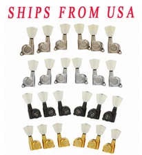 KAISH 3x3 Off White Keystone Locking Tuners 18:1 Locking Tuning Keys fits LP/SG