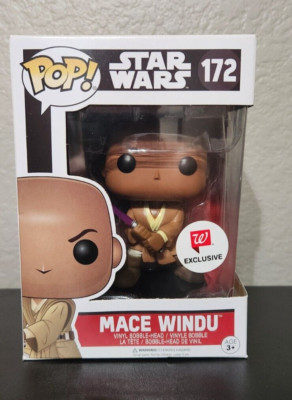 Star Wars Mace Windu Walgreens EXCLUSIVE Funko POP #172 DAMAGED