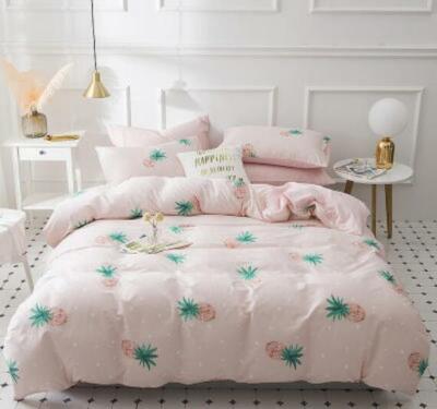 3D Pink Pineapple NAO9444 Bed Pillowcases Quilt Duvet Cover Set Queen King Fay