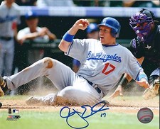 Signed  8x10 A.J. ELLIS  Los Angeles Dodgers  Autographed photo - COA 