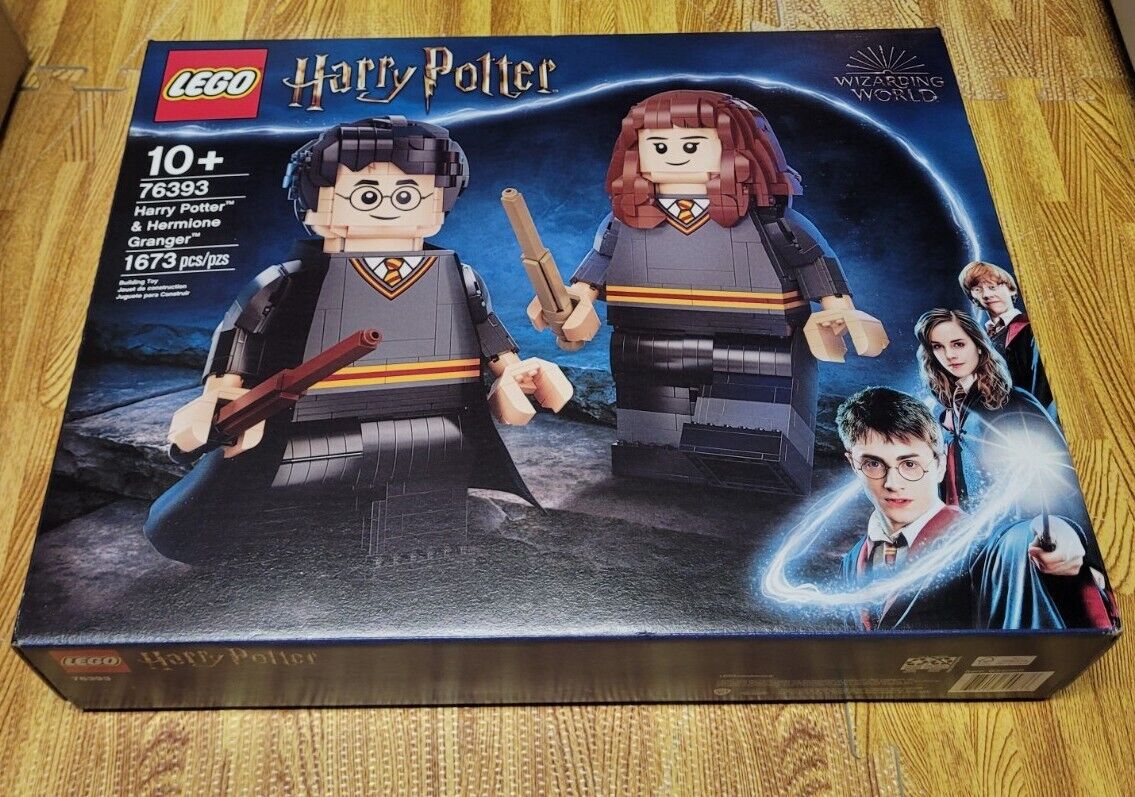 New, Sealed LEGO Harry Potter & Hermione Granger - 76393 - Up-scaled Minifigures