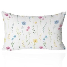 Spring Summer Wildflower Pillow Cover 12x20 Inch 20" x 12" Wildflowers Style 1