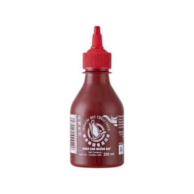 Flying Goose Sriracha superscharfe Chilisauce roter Deckel 200 ml Feurig Würzig