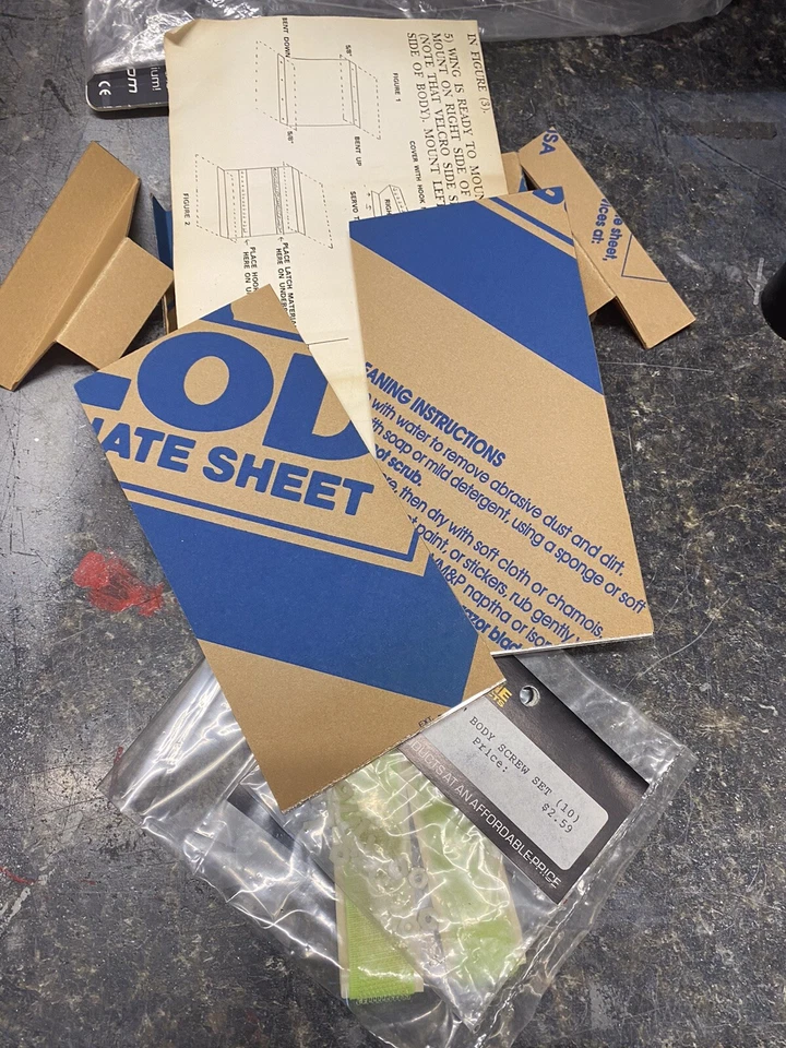 Ala de coche sprint Keystone Hobby Products #125 vintage con hardware enviado a EE. UU. Foto 3 de 4