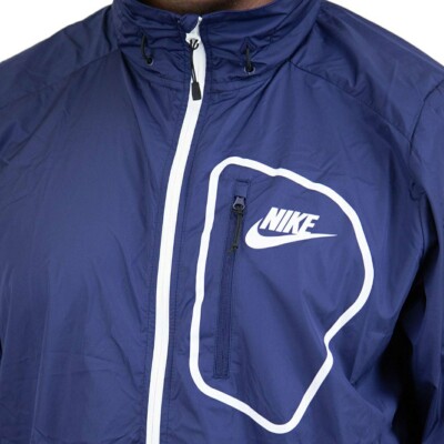 NIKE Men's XL Sportswear Av15 Advance Woven Hooded Full Zip Jacket