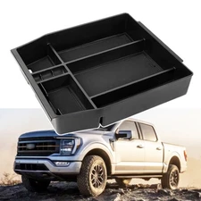 Center Console Organizer Box Armrest Tray Accessories For 2015-2023 Ford F-150