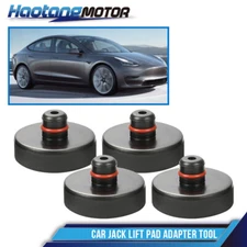 4Pack FitFor Tesla Model 3/Y/S/X Car Jack Lift Pad Adapter Tool Mesh Storage Bag
