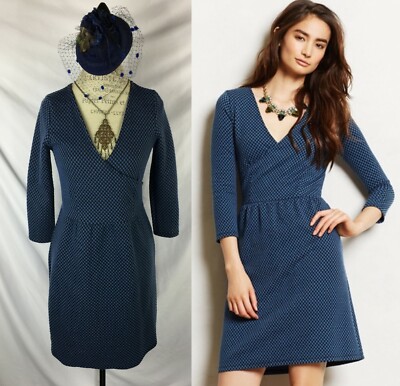 hd in paris blue dress Anthropologie HD in Paris Celeste Swiss Dot