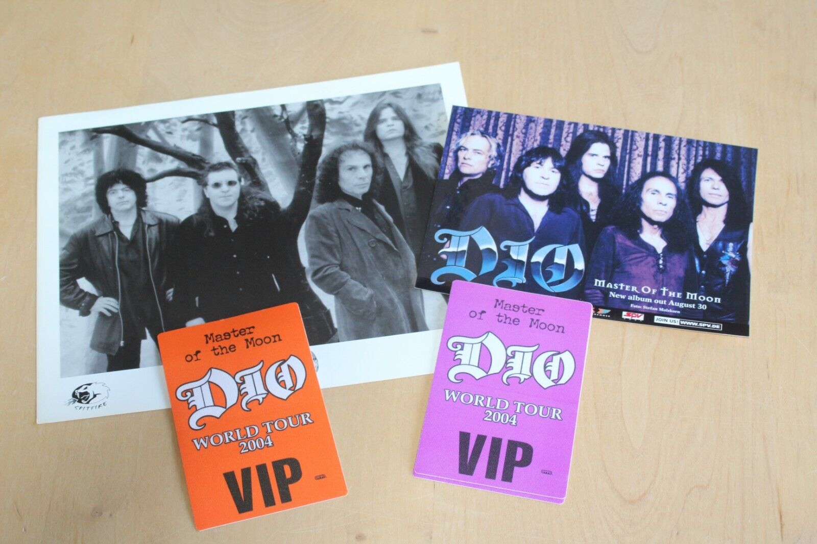 Ronny James Dio - 2x Backstage promo photo Luxury goods pass Mail order cheap +