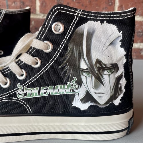 ZQS KPOP BTS BT21 Manga Graffiti Emo Anima High Top Sneakers Size 42 - Picture 2 of 9