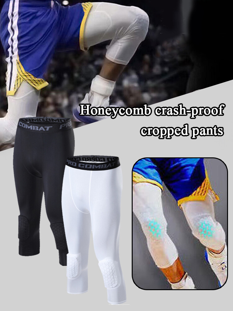 Pantalon De Compression Homme Avec Poches - Legging Sport Running, Gym, Basket - Polyester/Élasthanne, Coupe Athlétique
