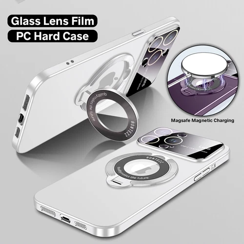 Für iPhone 15 14 13 12 Pro Max MagSafe Magnet Ring Ständer Hülle Glas Linse Cover - Bild 4 von 23
