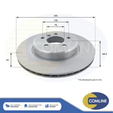 Fits BMW 5 Series 6 7 Brake Disc Rear Comline #1 34216775289