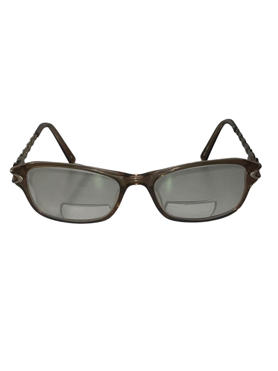Splendor SP 3005 LBR Translucent Brown Full Rim Eyeglasses Open Sides Frame Only Splendor SP 3005 LBR Translucent Brown Full Rim Eyeglasses  main image 4