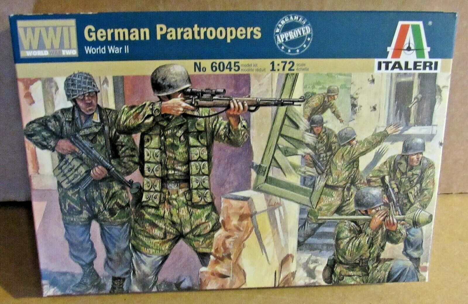 ITALERI GERMAN PARATROOPS WORLD WAR II 1:72 SCALE MODEL SOLDIERS WW2