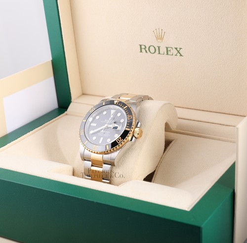 Rolex Submariner 126613 Datum 18k zweifarbige Keramik Lünette - schwarzes Zifferblatt 41 mm Komplettset - Bild 4 von 8