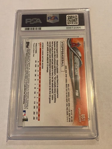 2018 TOPPS UPDATE SHOHEI OHTANI RC #US1 PSA 8 NM-MT - Picture 2 of 2