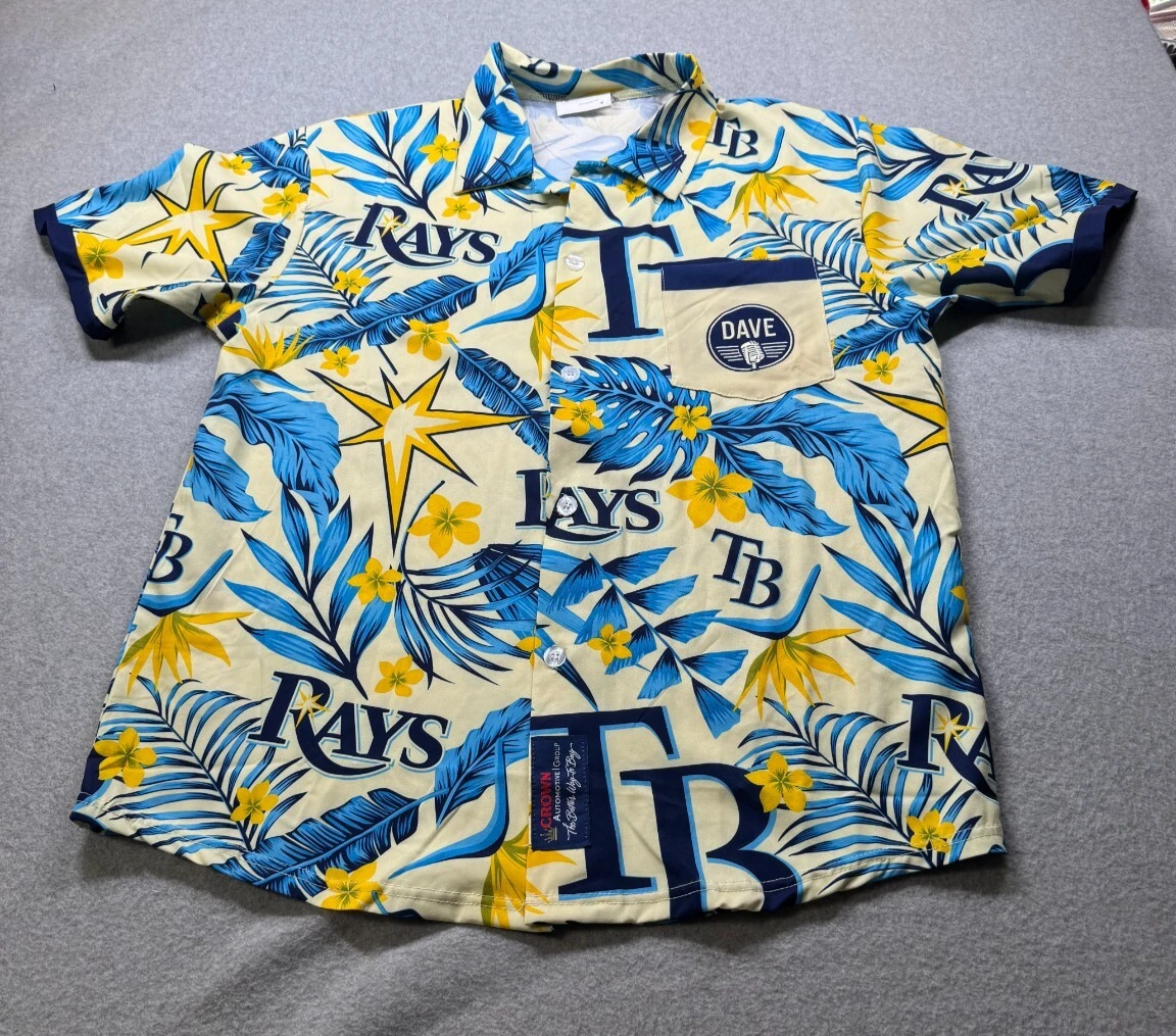 Match Up Mens Crown Automotive Group Hawiian Shirt S/S M Floral Print