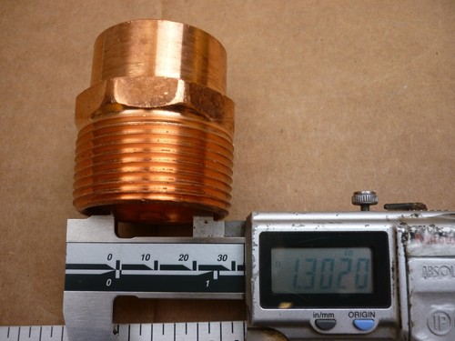 1-1/4 inch NPT to Copper Sweat J&W - Picture 4 of 4