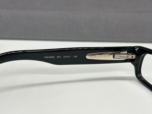 Dolce Gabbana Eyeglasses Frames Men Woman Black Square DG 3050 NP:238€ - Picture 9 of 13