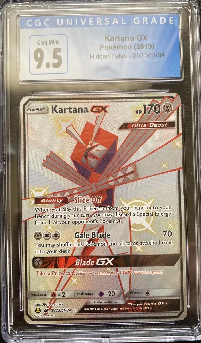 Kartana GX - SV73/SV94 - CGC 9 Mint - Hidden Fates - 02232