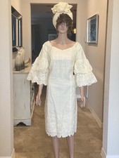 Women  s African Embroidered Dress With Wrap