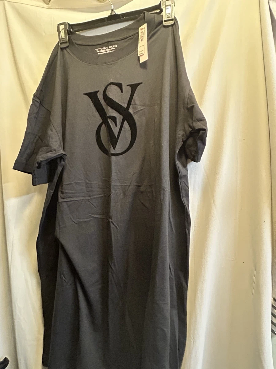 T-shirt Victoria's Secret – Simili Cuir Chiné Rose, Col Rond, Pochette, Neuf Avec étiquette