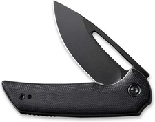 CIVIVI Odium Folding Knife, 2.65" D2 Steel Blade, Black G10 Handle, by Ferrum Fo