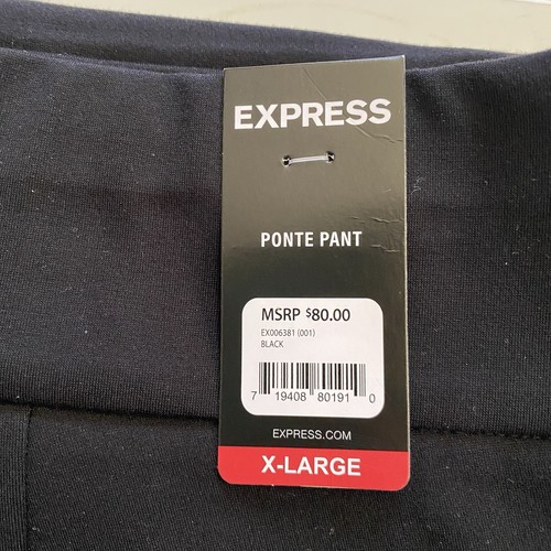 Neu mit Etikett Express Damen Ponte Hose schwarz Größe XL - Bild 9 von 17
