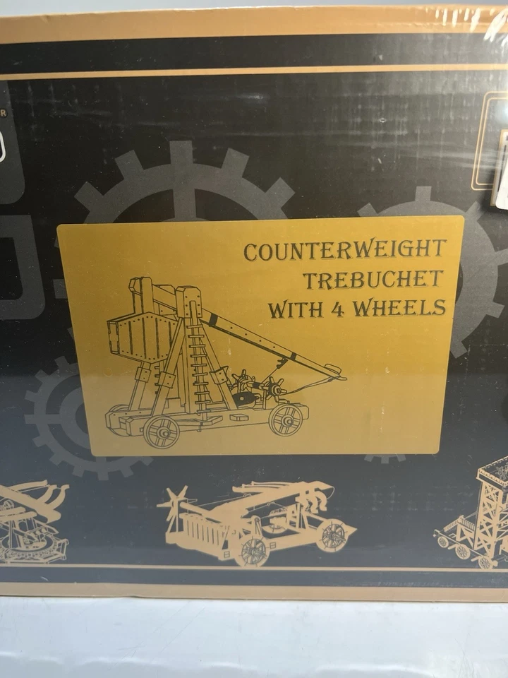 Toystub 3D Wooden Puzzles Counterweight Trebuchet Model New Factory Sealed - Image 2 of 4