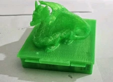 3D Printed Dragon Themed Dice Box For D6 - Dice Included