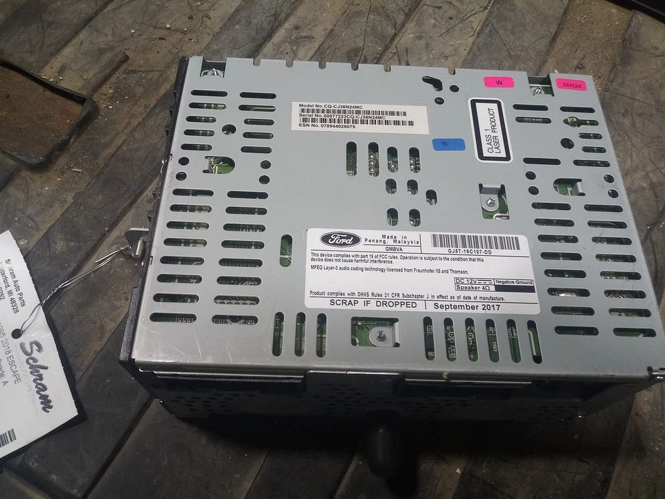 2018 福特 Escape 无线电接收器设备 3080863 — 第 2/4 张图片