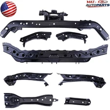 Fits 2013-2019 Nissan Sentra Front Support Radiator Brackets Kit Set Steel 8pcs