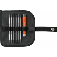 Juego de destornilladores PB Swiss PB 513 ranurados/Phillips/Hex/Torx en estuche enrollable 7 piezas