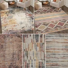 Aress Modern Living Room Rug Washable Area Rug Stylish Low-Pile Contemporary