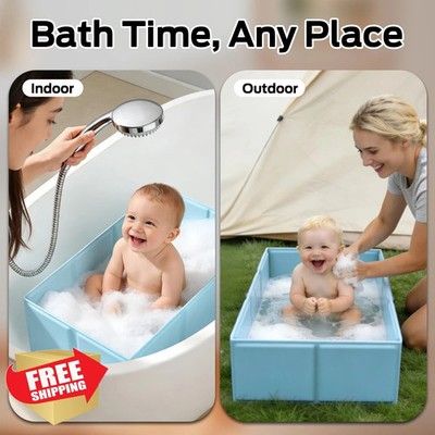 Totiro Foldable Baby Bathtub Newborn Toddler Free Shipping in USA