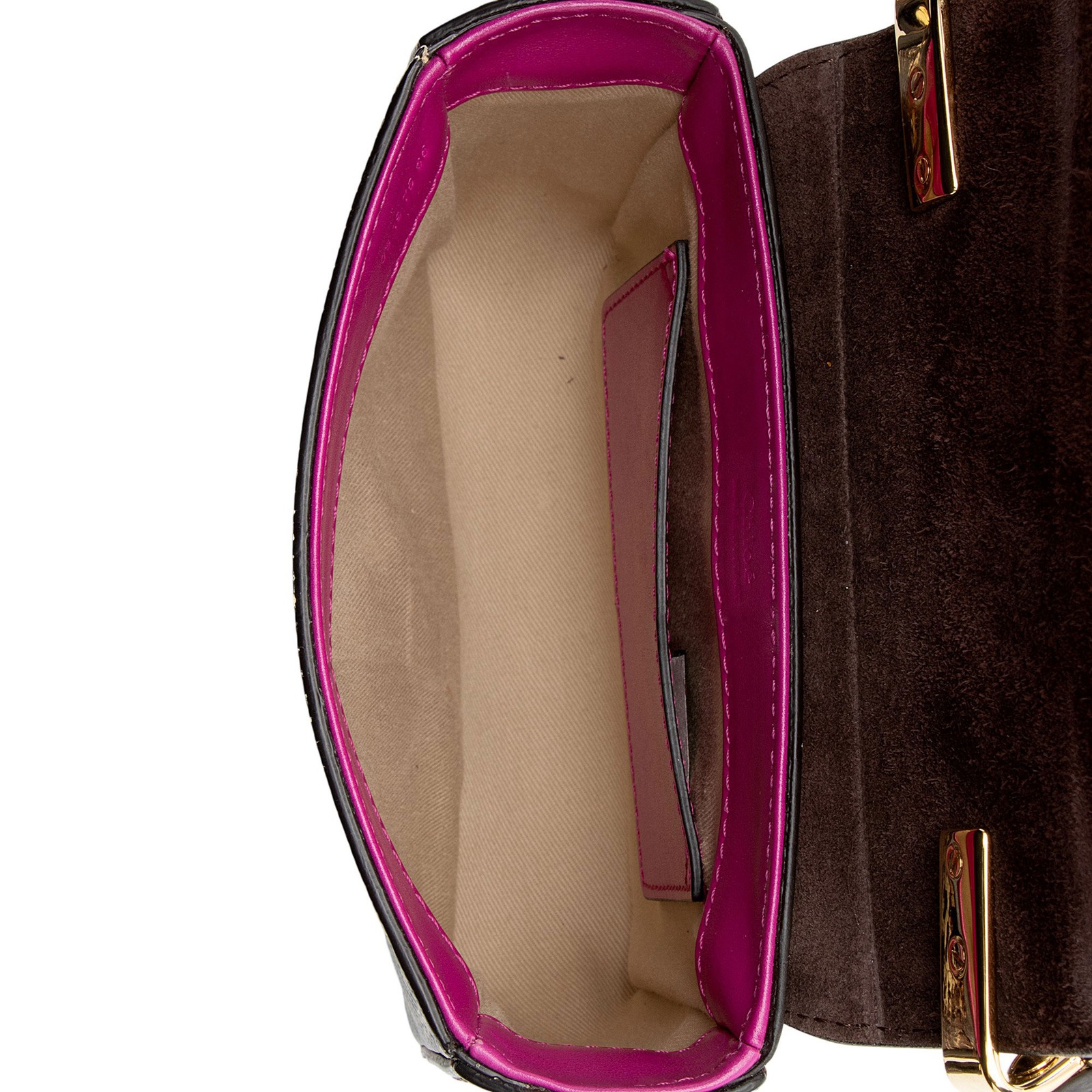 Chloe Shiny Calfskin Python Embossed Leather Mini… - image 7