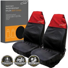 FOR VOLVO S40 S60 S70 S80 S90 - HEAVY DUTY SEAT COVER RED WATERPROOF CAR VAN