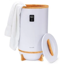 SereneLife Single Touch Towel & Blanket Warmer- Fragrant Disc Holder & LED Ring