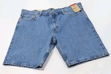 Mens Levis 405 Denim Standard Shorts 10" Inseam Medium Wash Mid Rise Sz 40