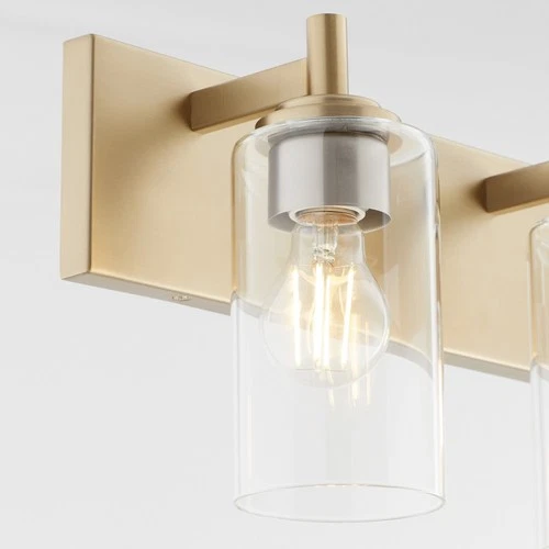 Fallstaff 4-Light Bathroom Vanity Light in Aged Brass - Picture 6 of 9