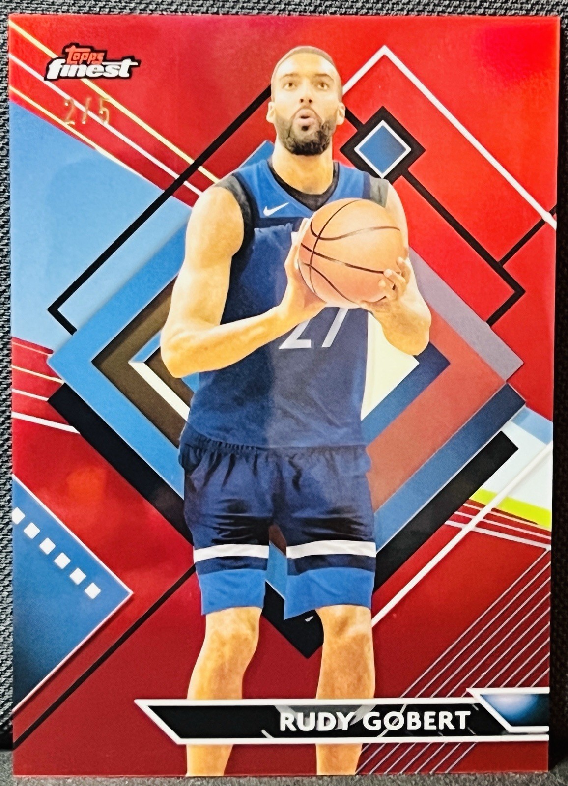 2024-25 Topps Finest Rudy Gobert Red /5