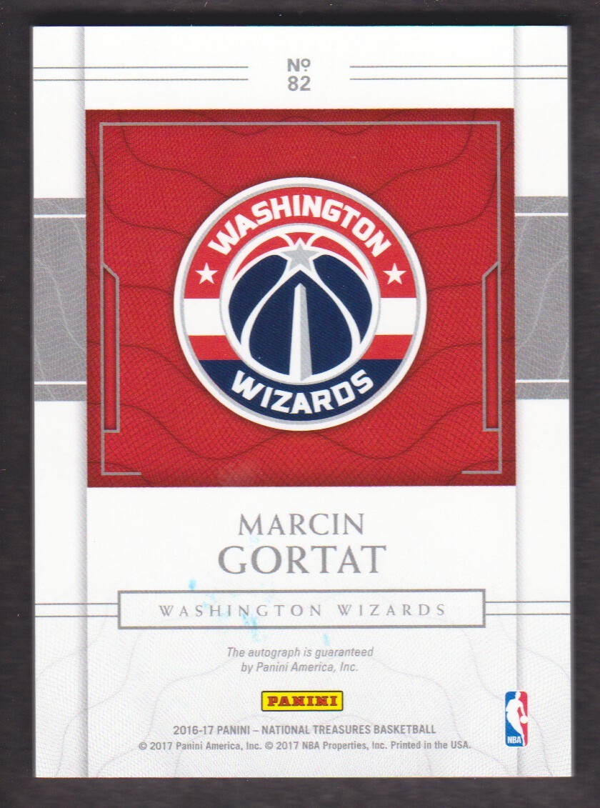 2016-17 National Treasures Basketball Signatures Bronze Marcin Gortat Auto /25 view 2