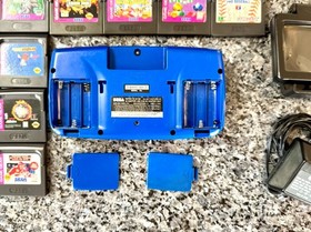 Sega Game Gear - Works, Recapped, 14 Games, Clean Shell, Power Supply + more