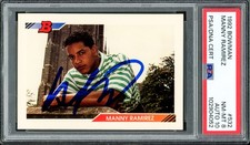 Manny Ramirez Signed 1992 Bowman RC 532 Red Sox PSA 8 Sig 10 PSA/DNA #102904052