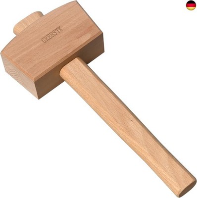 GREBSTK Holz Mallet Manuelle Eis Hammer Mallet Buche Solid Tischler
