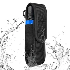 1/2PCS Nylon Flashlight Torch Holster Holder Belt Pouch Carry Case Bag